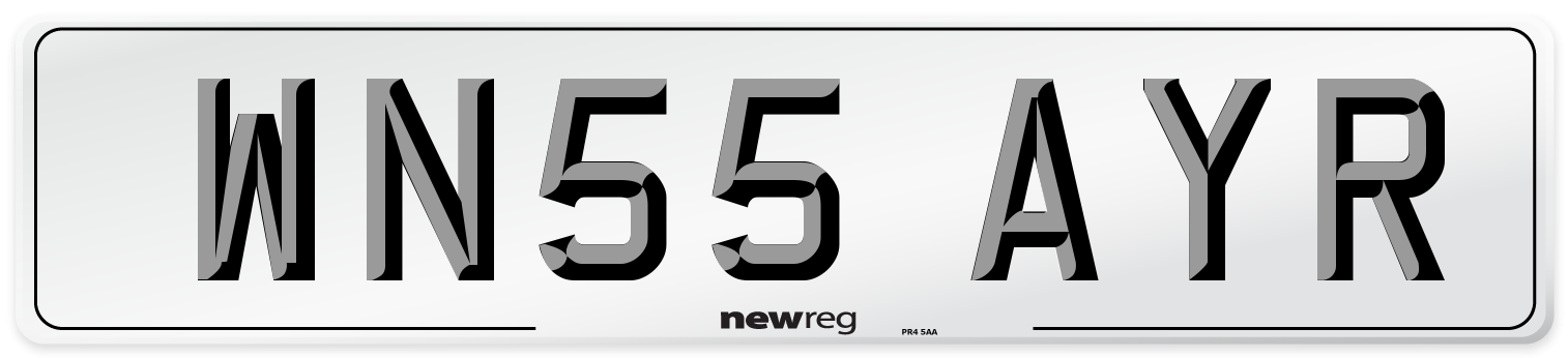 WN55 AYR Number Plate from New Reg